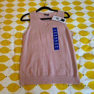 A sleeveless pullover